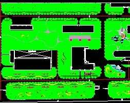 某化工厂一期绿化工程规划设计图与园林绿化施工指南